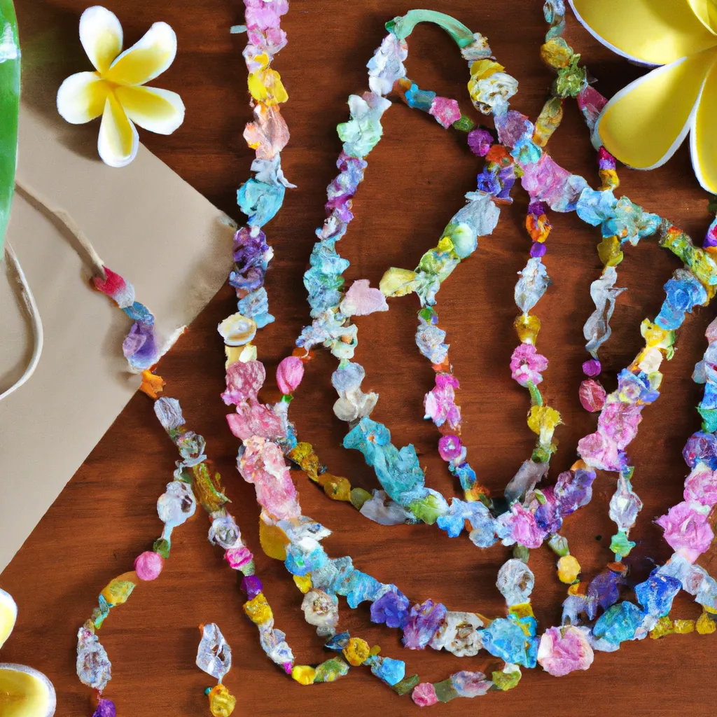 Jak zrobić hawajski naszyjnik z bibuły?